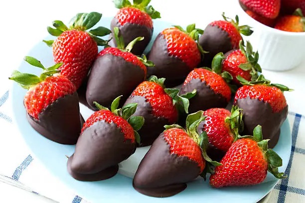 A lot of strawberries